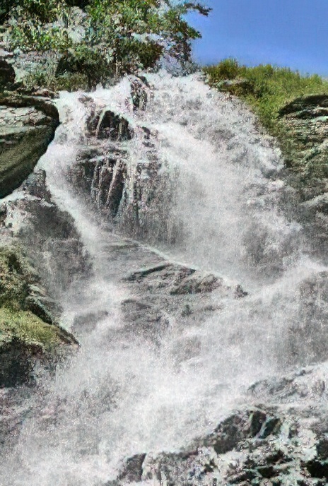 France – Champagny-le-Haut – Waterfall